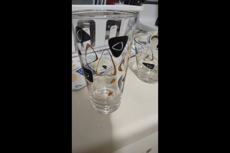 The Federal Glass "Atomic" Amoeba Tumblers: $300 to $600