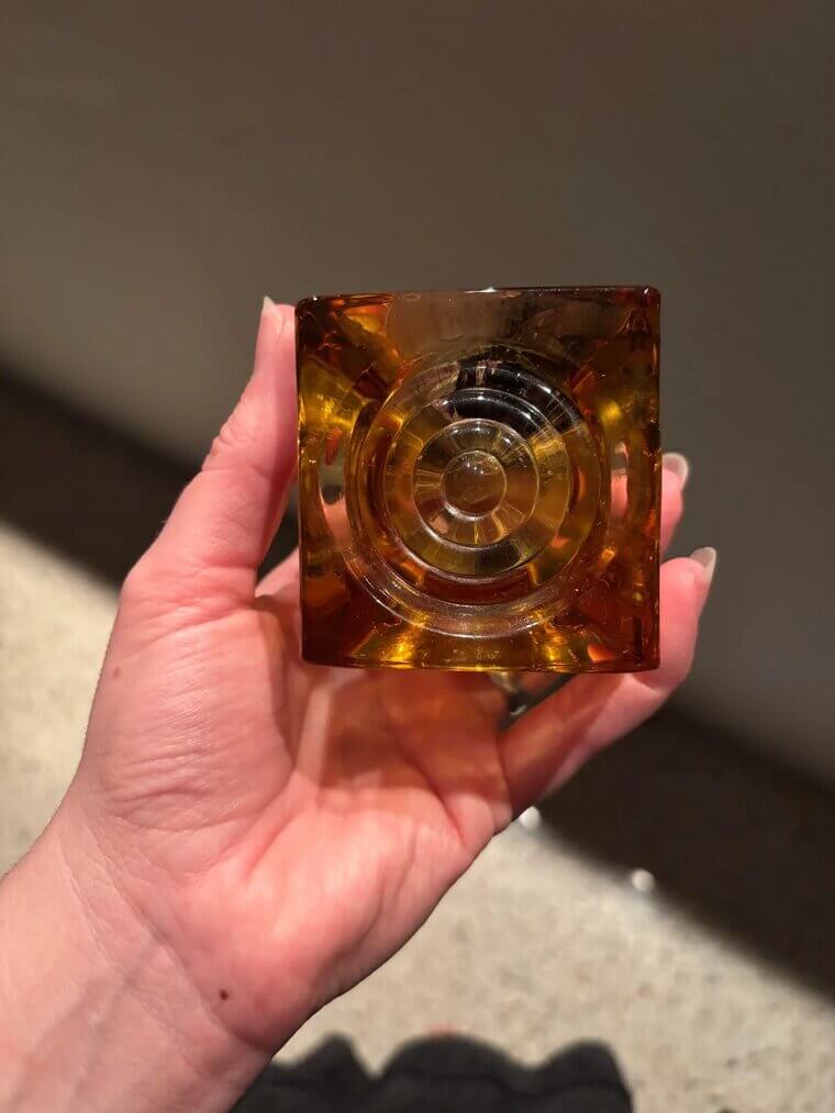 The "Bullseye" Glass Sconce by Lightolier: $800 to $1,500