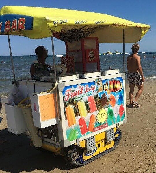 Check Out the Wheels on This Guy's Ice Cream Cart