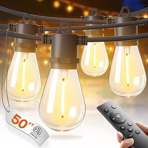 Professional Edison String Lights that Elevate Outdoor Ambiance. Now 39% Off!
