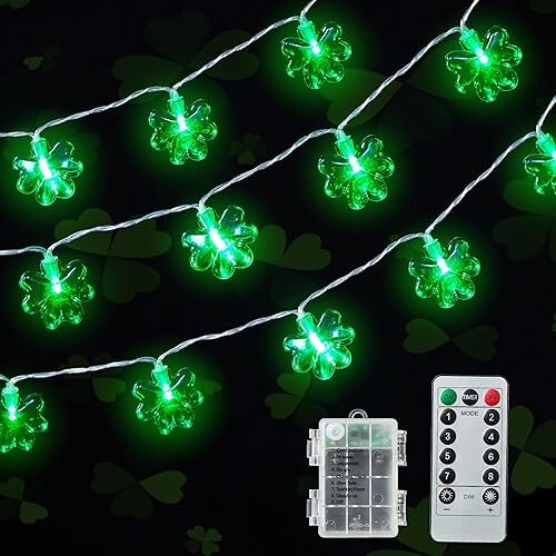 Festive St Patrick's Day Shamrock Lights that Brighten Your Celebration.