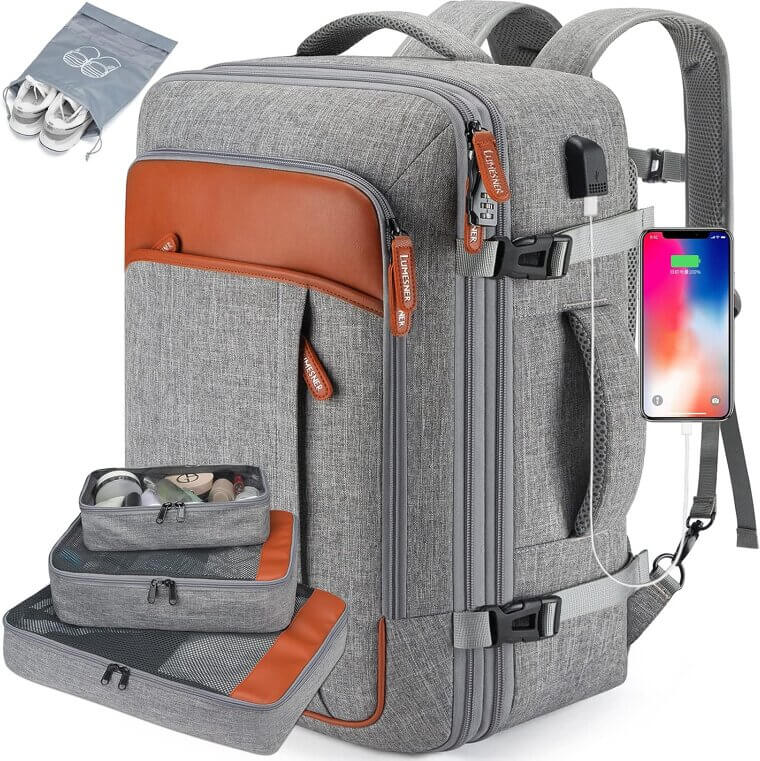 Lumesner Travel Backpack - Your Ultimate 40L Flight Companion - Now 22% Off!