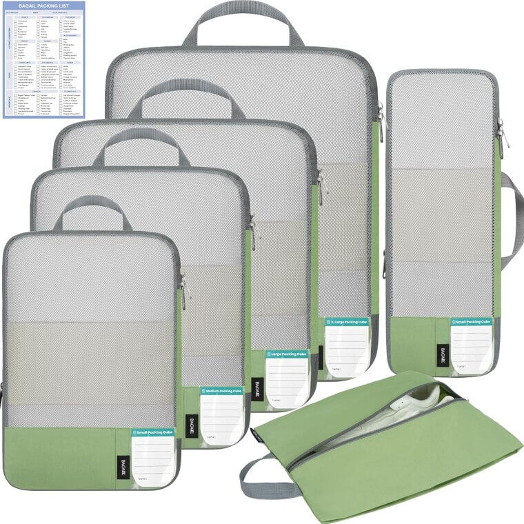 BAGAIL Packing Cubes - Lightweight & Expandable Travel Organizers - 30% Off!