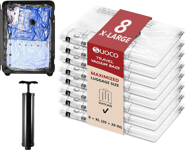 Travel Vacuum Bags - Organize Your Luggage Effortlessly - Don’t Miss the 17% Discount!