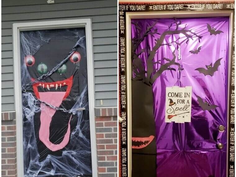 Front Door Halloween Decor