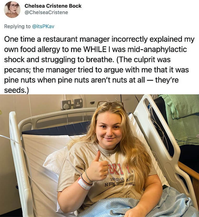 Can We Save the Mansplaining for After the Anaphylactic Shock?