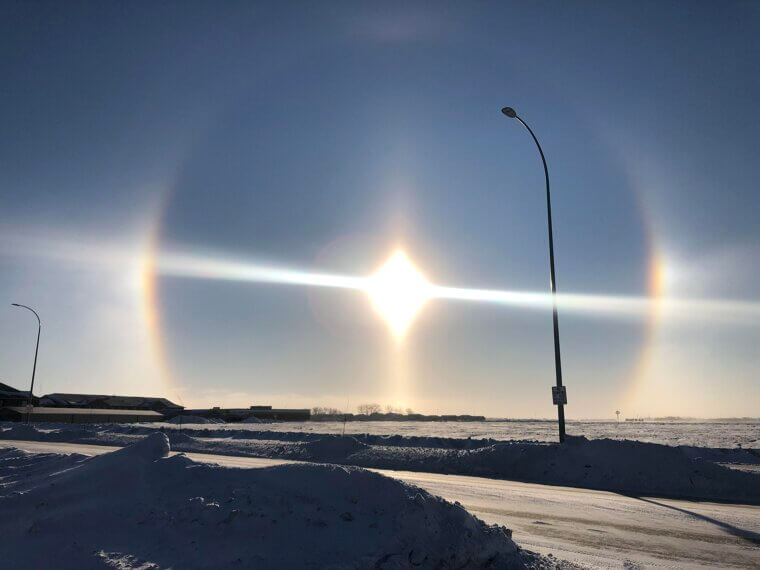 Sun Dogs and the 22 Degree Halo