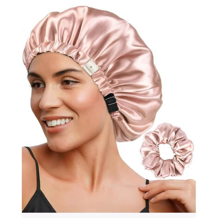 Silk Satin Sleep Bonnet - Perfect for Curly Hair Care