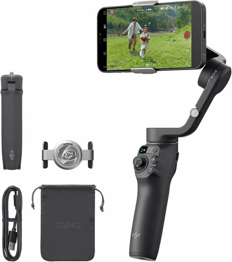 Capture Holiday Magic with DJI Osmo Gimbal - Portable & Foldable! Enjoy 18% Off!