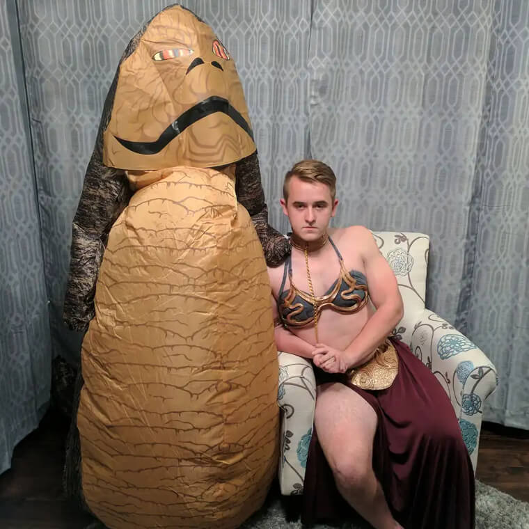 We Suggest Princess Leia and Jabba Opposites