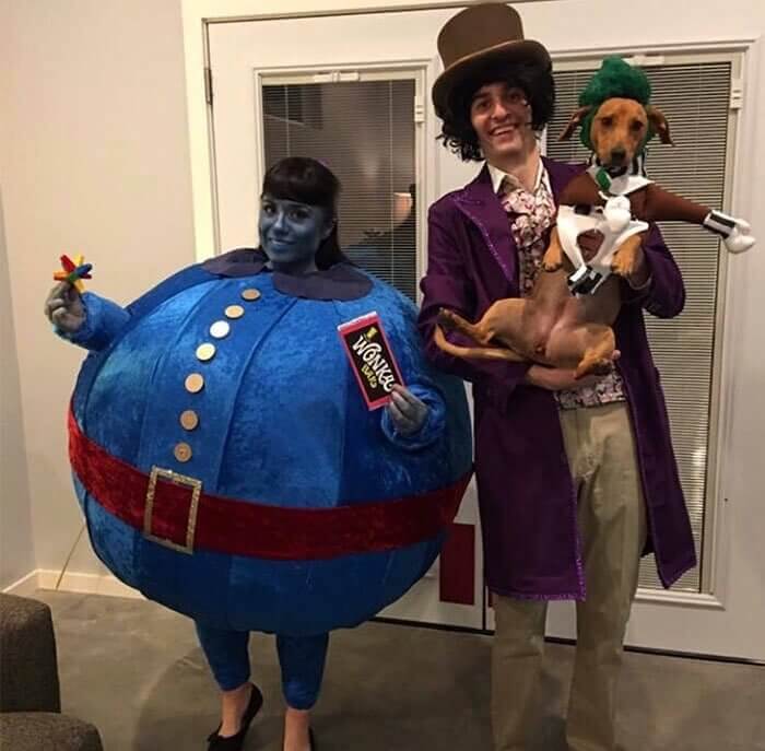 Hello, Willy Wonka and Violet the Blueberry