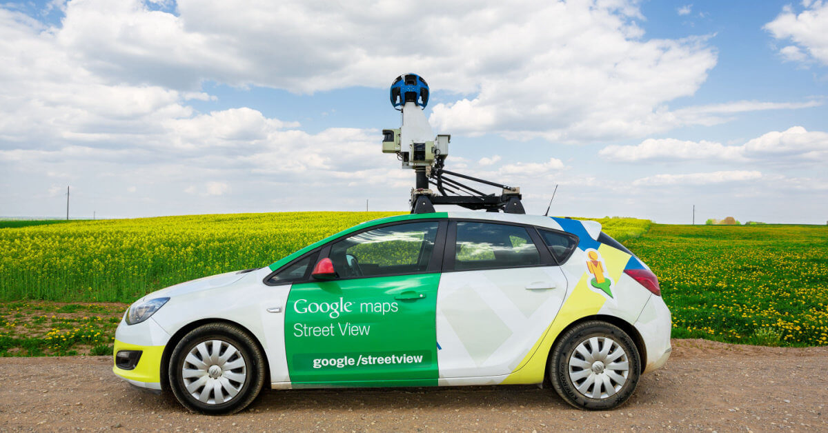 Momenti Reali Ripresi Dalla Videocamera Di Google Street View
