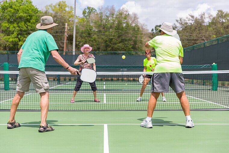 Playing Pickleball