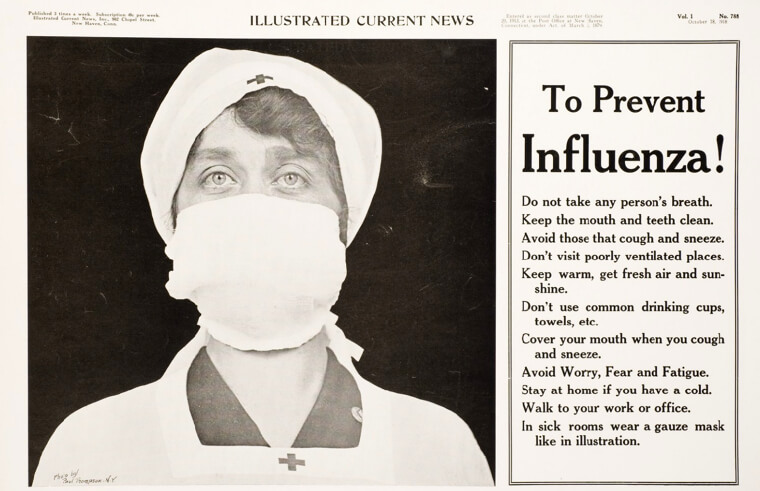 A Newspaper Warning During the Spanish Flu in 1918