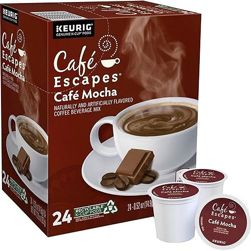 Convenient Cafe Mocha K-Cups that Satisfy Your Coffee Cravings Instantly. 