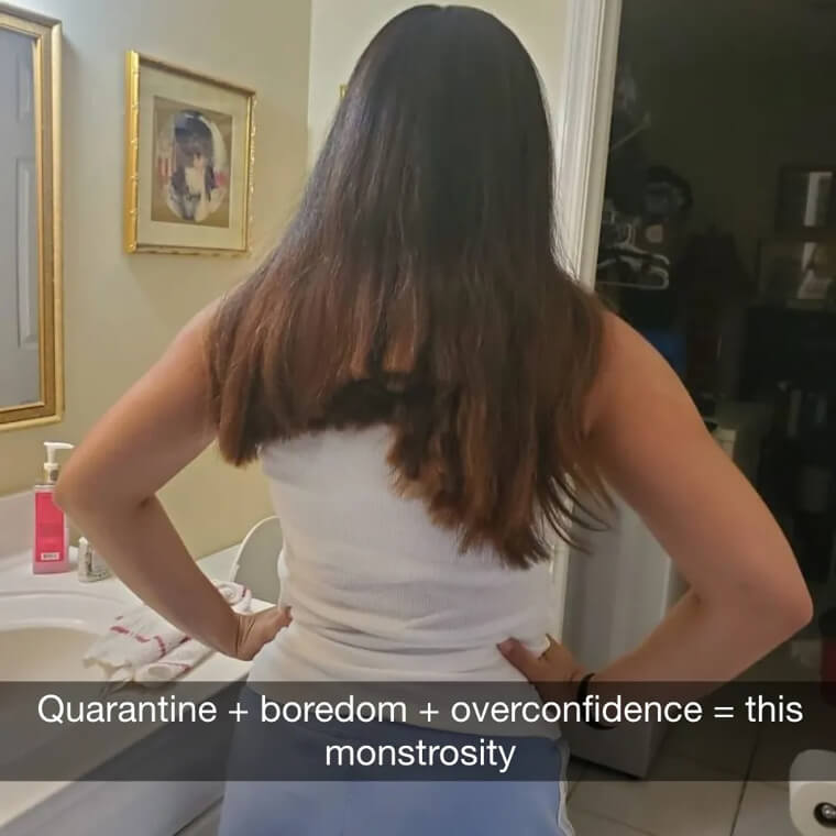 DYI Haircuts Out Of Boredom Are Never A Good Idea