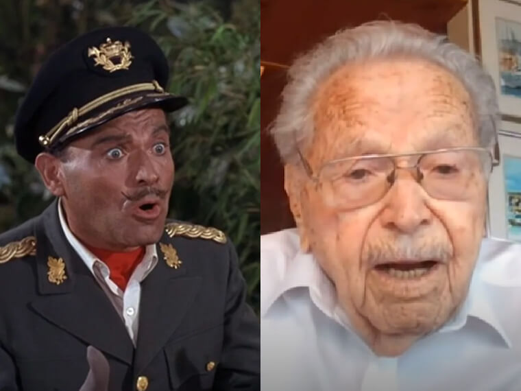 Nehemiah Persoff as El Presidente, Then and Now