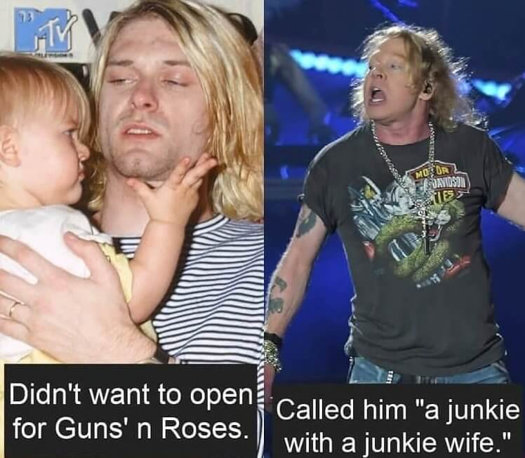 Axl Rose and Kurt Cobain: The Brutal "Shut Your B*tch Up" Showdown