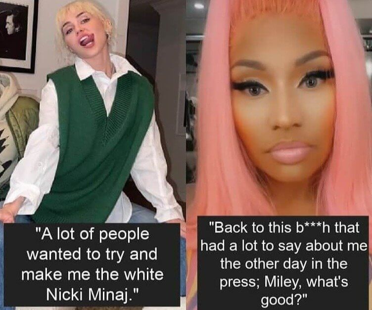 Nicki Minaj and Miley Cyrus: The On-Stage Award Show Ambush