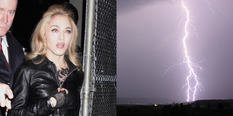 Madonna Is Afraid of Thunder and Lightning