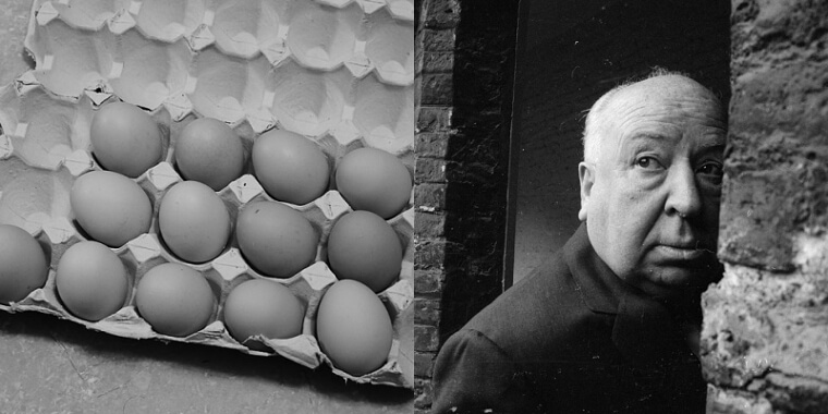 Alfred Hitchcock Was Afraid of Eggs
