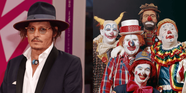 Johnny Depp Is Afraid of Clowns