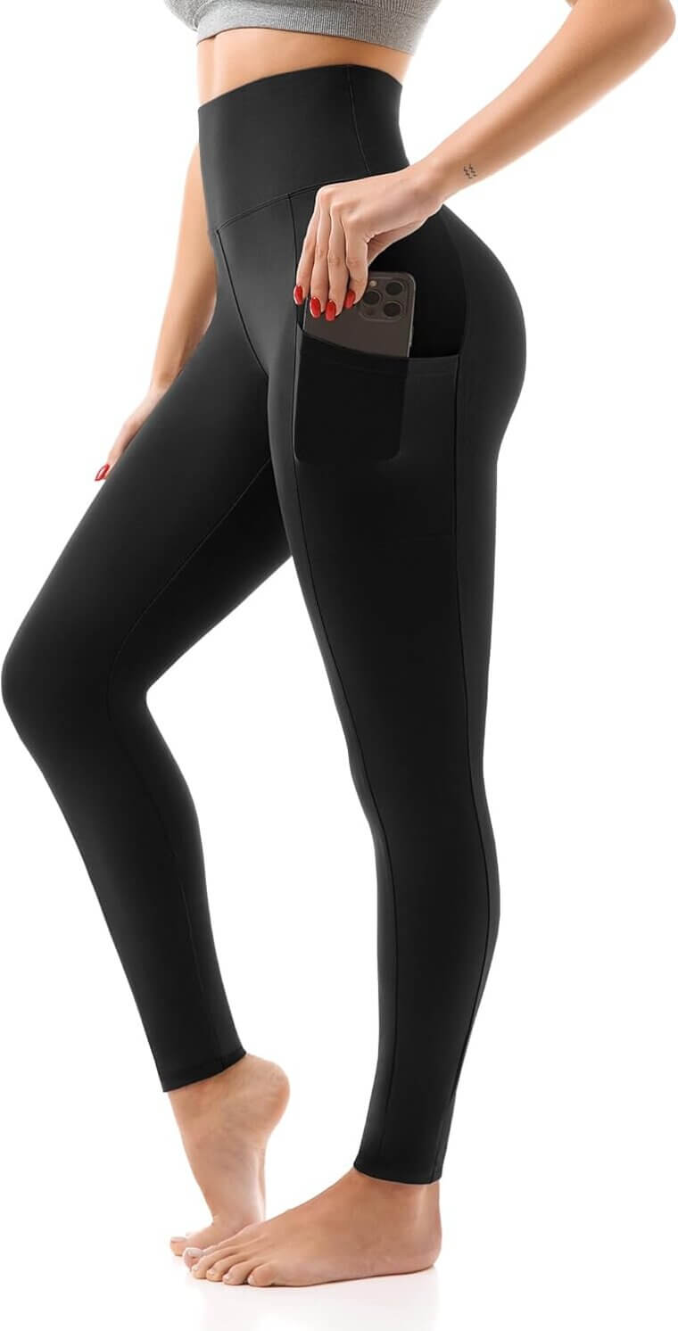 SINOPHANT Leggings - Super Soft, High Waisted, With Pockets 