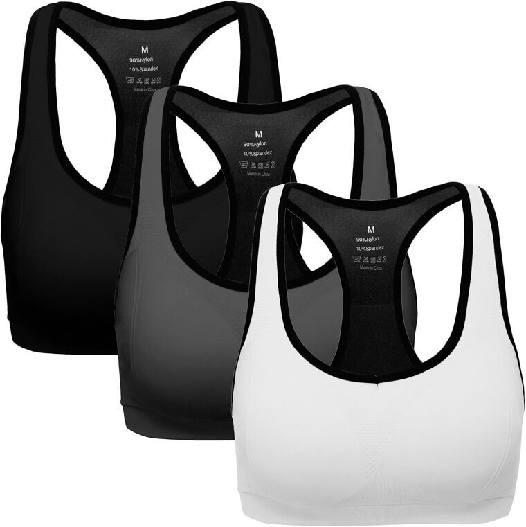 MIRITY Racerback Sports Bra - Perfect for High Impact Workouts! - 10% Off!