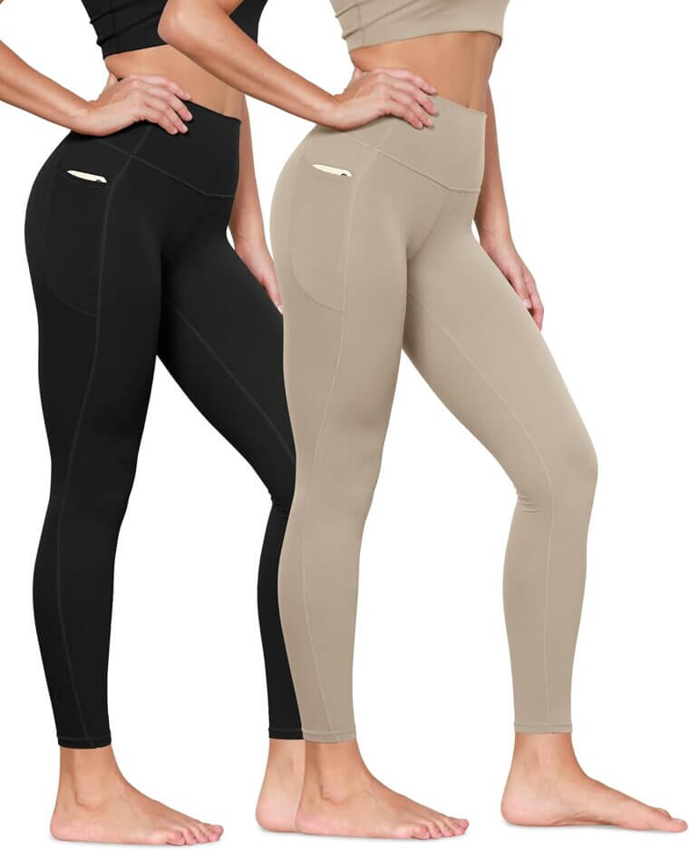 ODODOS Yoga Leggings - Buttery Soft Comfort with Handy Pockets 