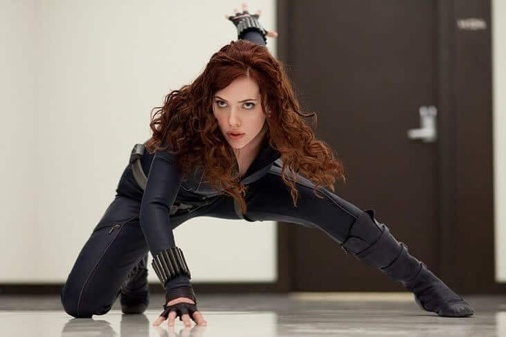 Sacrlett Johansson As Black Widow In The Avengers Series