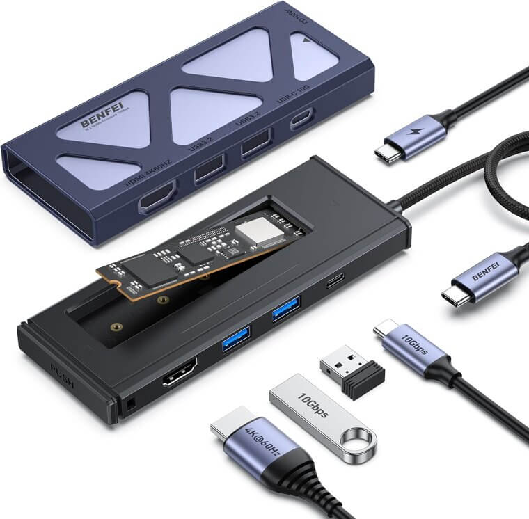 BENFEI USB-C Hub with SSD Enclosure & 4K HDMI - Enjoy 15% Off!