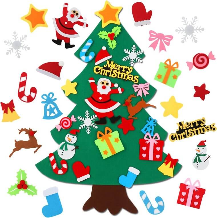 CASA CLAUSI Felt Tree - Fun DIY Xmas Decor for Kids - Now 36% Off!