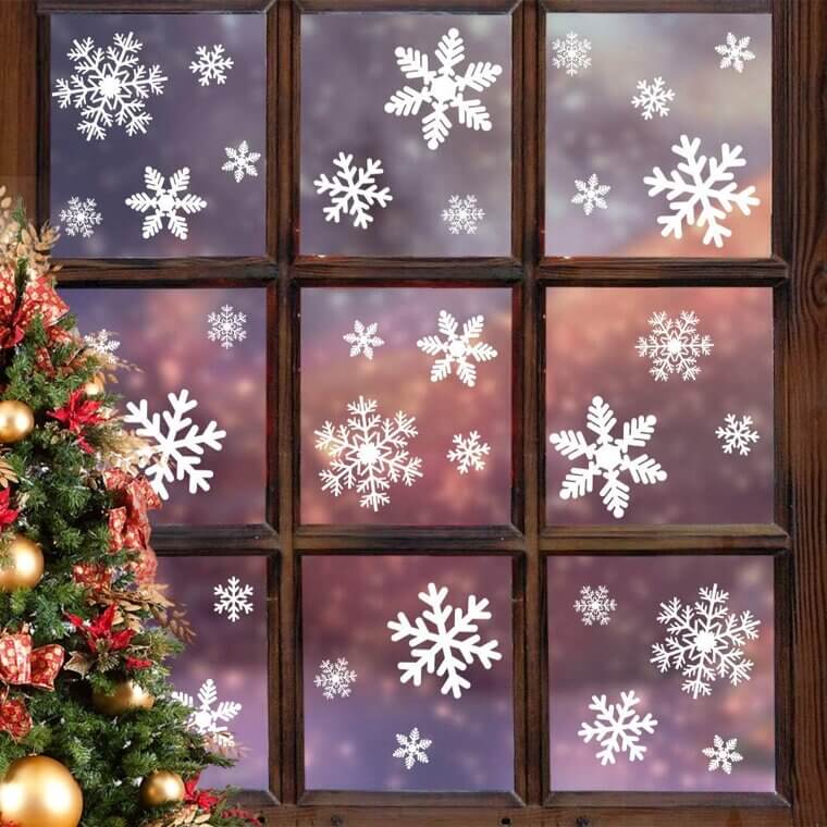 LUDILO Christmas Window Clings - Fun & Festive Decor for Your Holiday Season! 