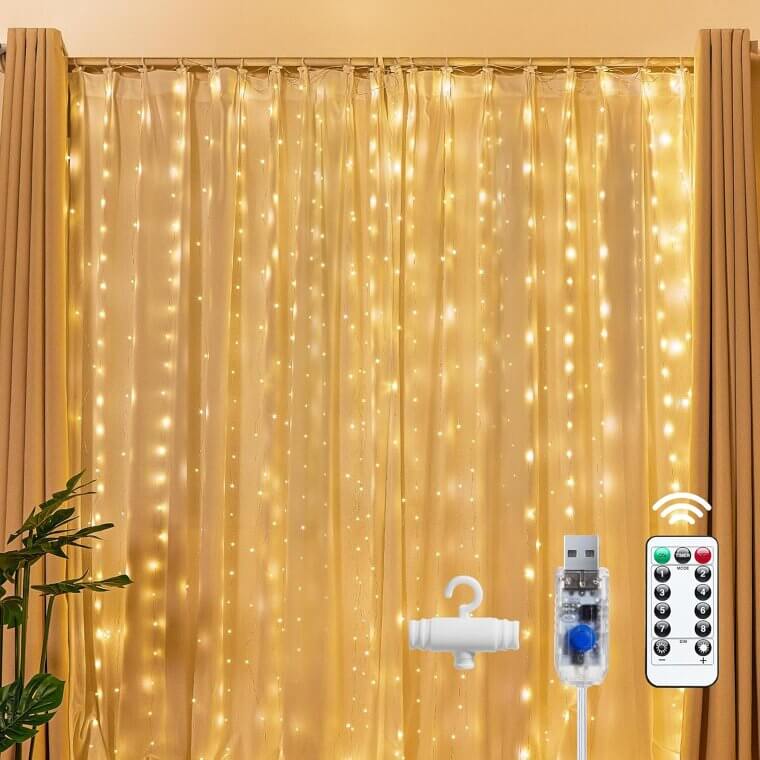 Brightown Fairy Curtain Lights - Create Magical Spaces Effortlessly - Don’t Miss the 23% Discount!