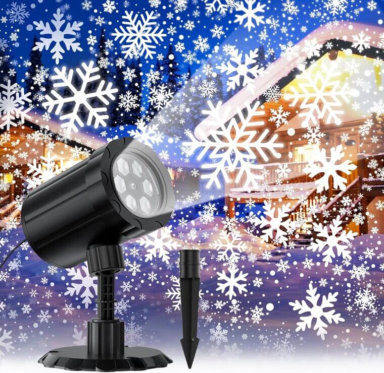 Snowflake Projector Lights: Create Magical Christmas Scenes Indoors & Outdoors - Now 33% Off!