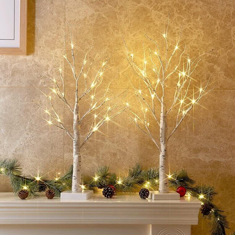 PEIDUO Birch Tree Lights - Elegant Holiday Decor - Enjoy 22% Off!