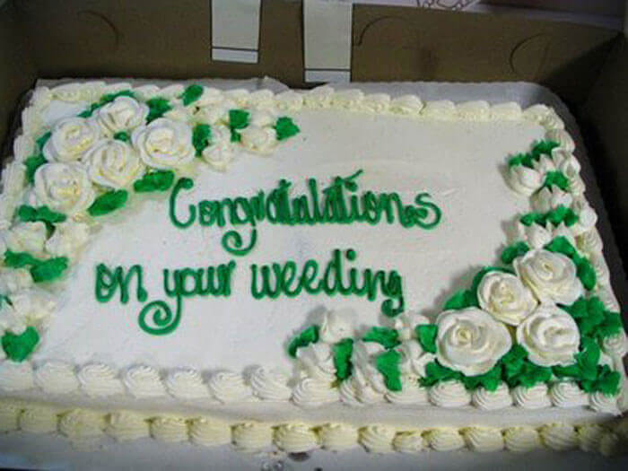 Did They Pick It Up At The Grocery Store On The Way To The Wedding?