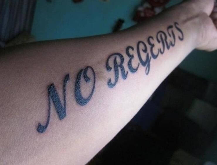 There Must Be Some Regret, Right?