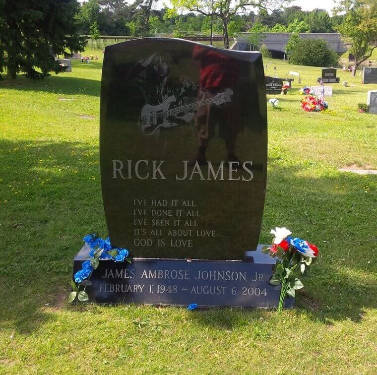 Rick James Keeps Rocking on His Gravestone