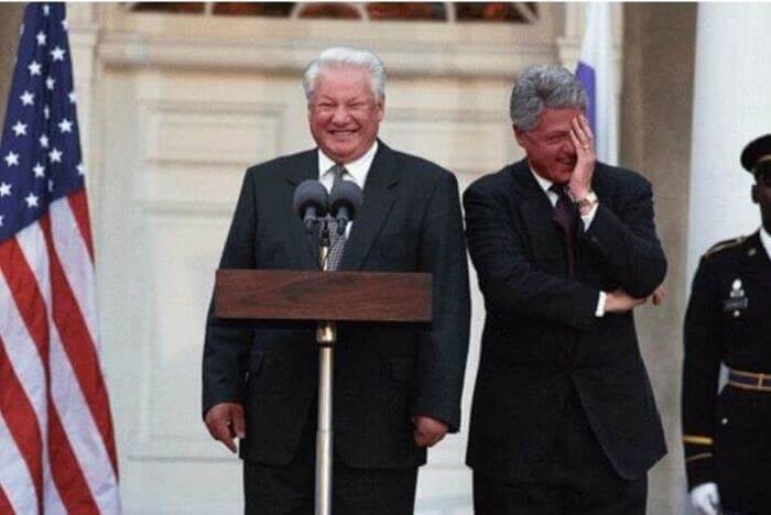The Russian President’s First Words To President Clinton Were, "Do You Think O.J. Did It?"