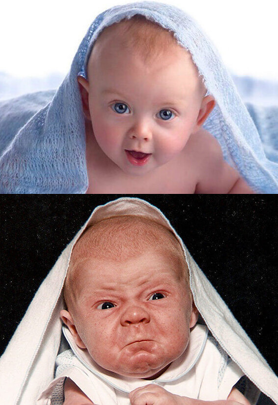 Us After Morning Coffee Versus Before