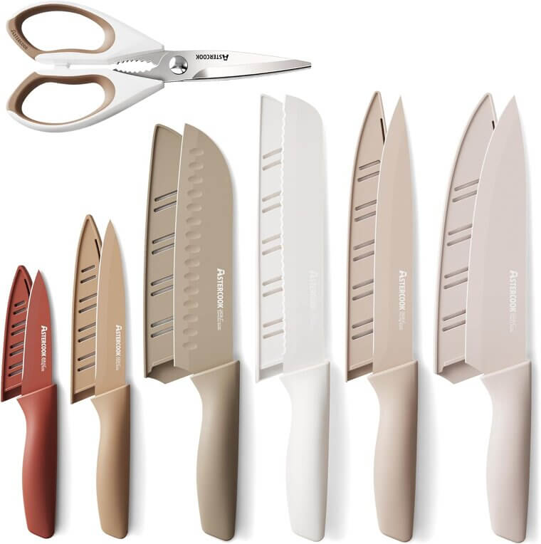 Astercook Knife Set - Sharp, Durable, and Dishwasher Safe - Don’t Miss the 60% Discount!