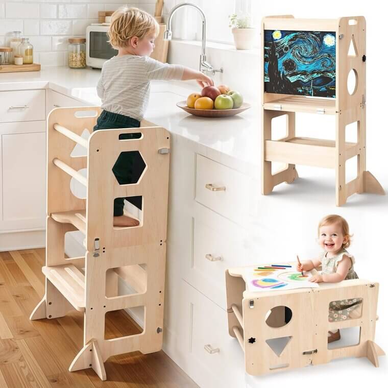 Toddler Kitchen Step Stool - Your Child's Culinary Adventure Awaits! 