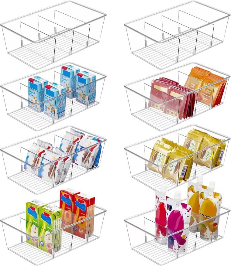 Vtopmart Organizer Bins - Perfect for Pantry & Kitchen Storage 