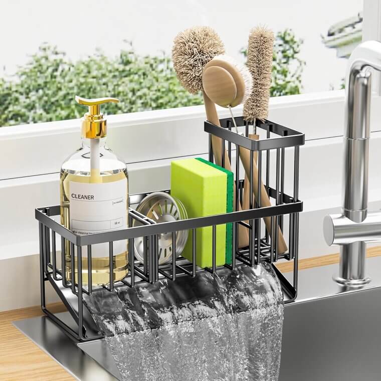 Cisily Sink Organizer with Drainage - Keep Your Kitchen Tidy! - 44% Off!
