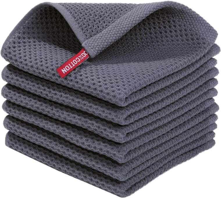 Homaxy Waffle Dish Cloths - Ultra Soft & Quick Drying Towels - Now 40% Off!