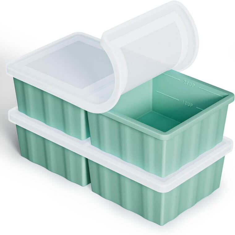 Silicone Freezer Tray: Meal Prep Made Easy with Portion Control - Now 25% Off!