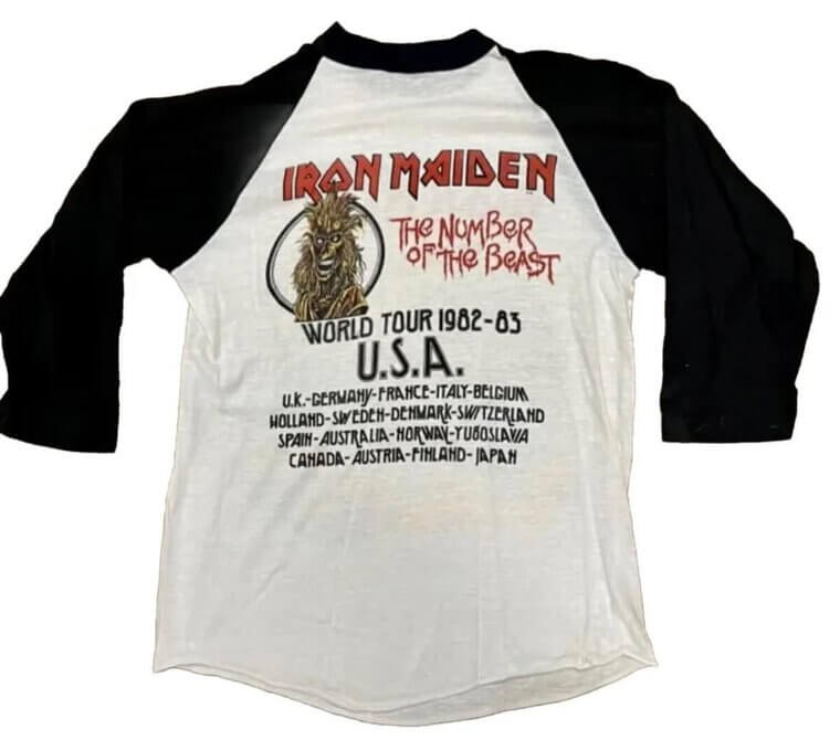 Iron Maiden - The Number of the Beast Tour 1982 - $1,500