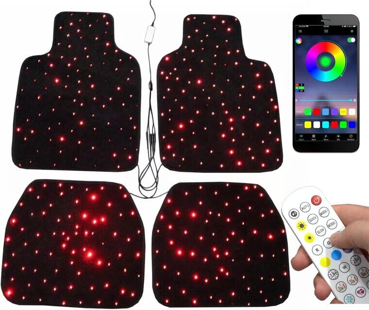 Starlight Car Mats - Transform Your Ride with Fiber Optic Lights 