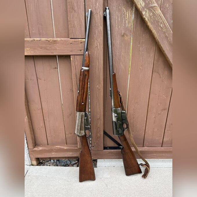 Old Winchester Rifles on the Wall
